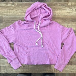 Purple crop sweatshirt